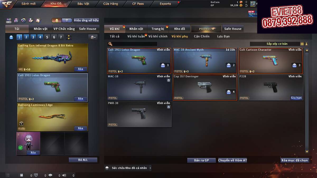 shop acc cf uy tin gia re